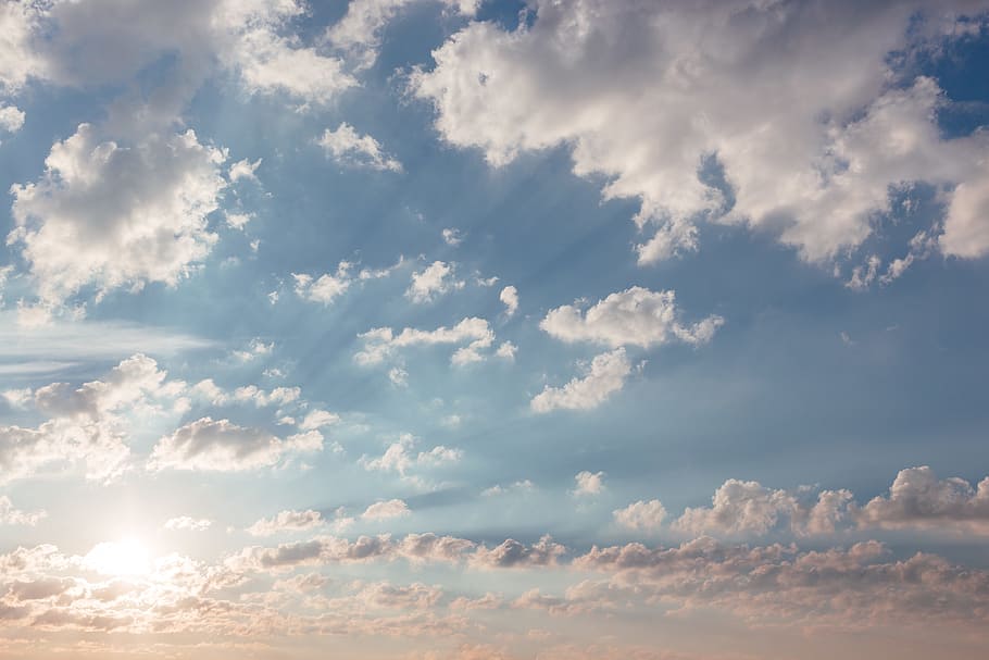 日光 太陽 日の出 雲 空 自然 雲 空 自然の美しさ 静けさ 低角度のビュー Pxfuel