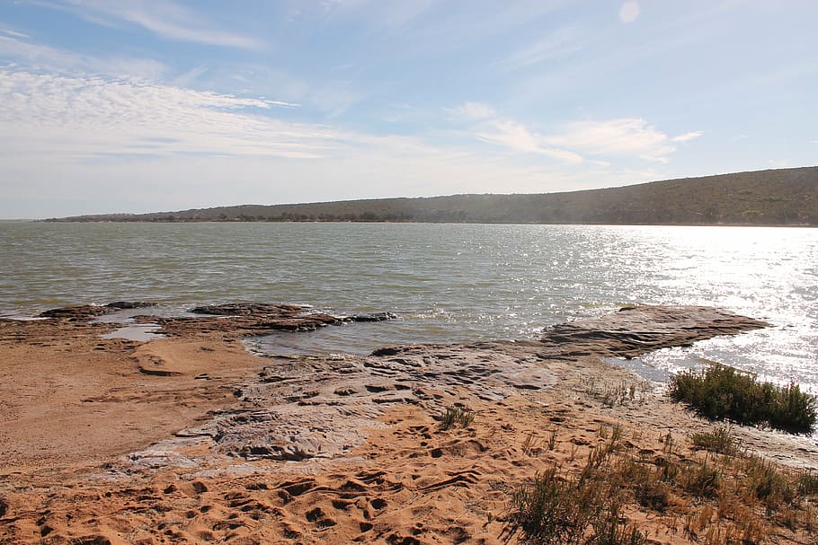 murchison river, kalbarri, infinite width, outback, sky, scenics - nature, water, beauty in nature, tranquil scene, tranquility