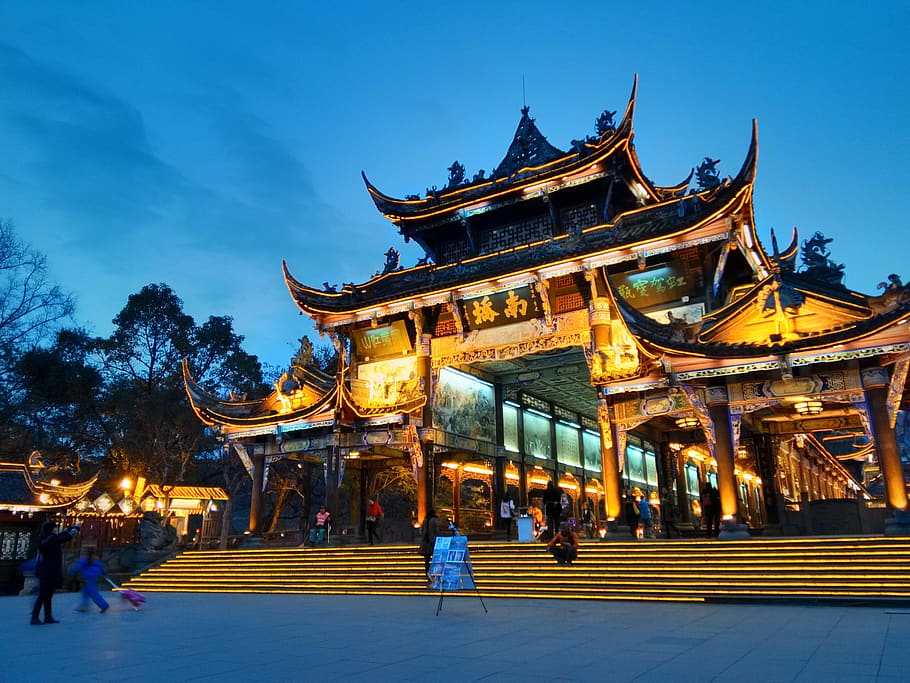 templo, pagoda, viaje, buda, cultura, china, chino, asia, arquitectura, estructura construida