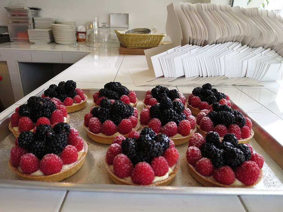 raspberry tarts, bakery, dessert, food and drink, food, sweet food, freshness, berry fruit, sweet, indulgence