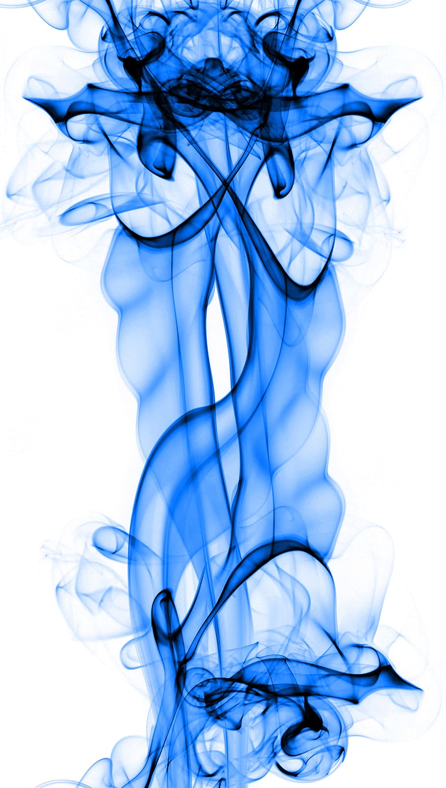 blue smoke, blue, smoke, transparent, smooth, abstraction, close-up, motion, swirl, studio shot