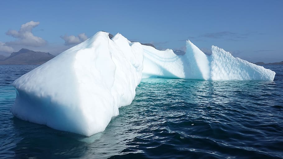 iceberg, hielo, groenlandia, congelado, frío, mar, naturaleza, paisaje, polar, nieve