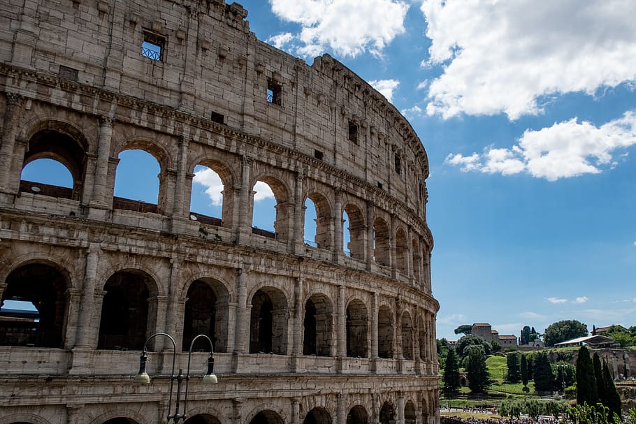 rome, colloseum, ancient, italy, tourism, famous, landmark, italian, amphitheater, arena