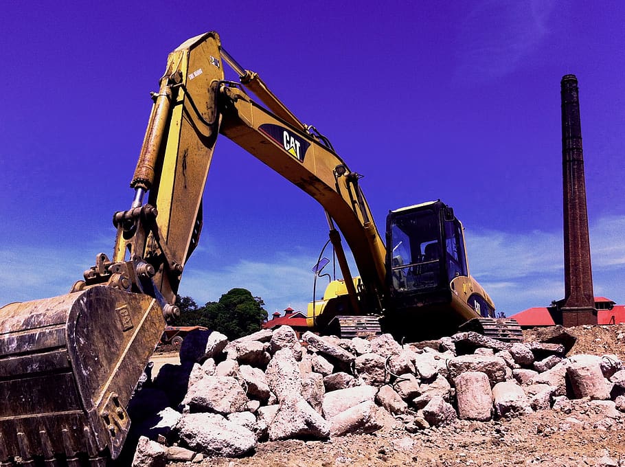 excavator, construction, equipment, industry, excavation, dig, hydraulic, earth mover, construction machinery, machinery