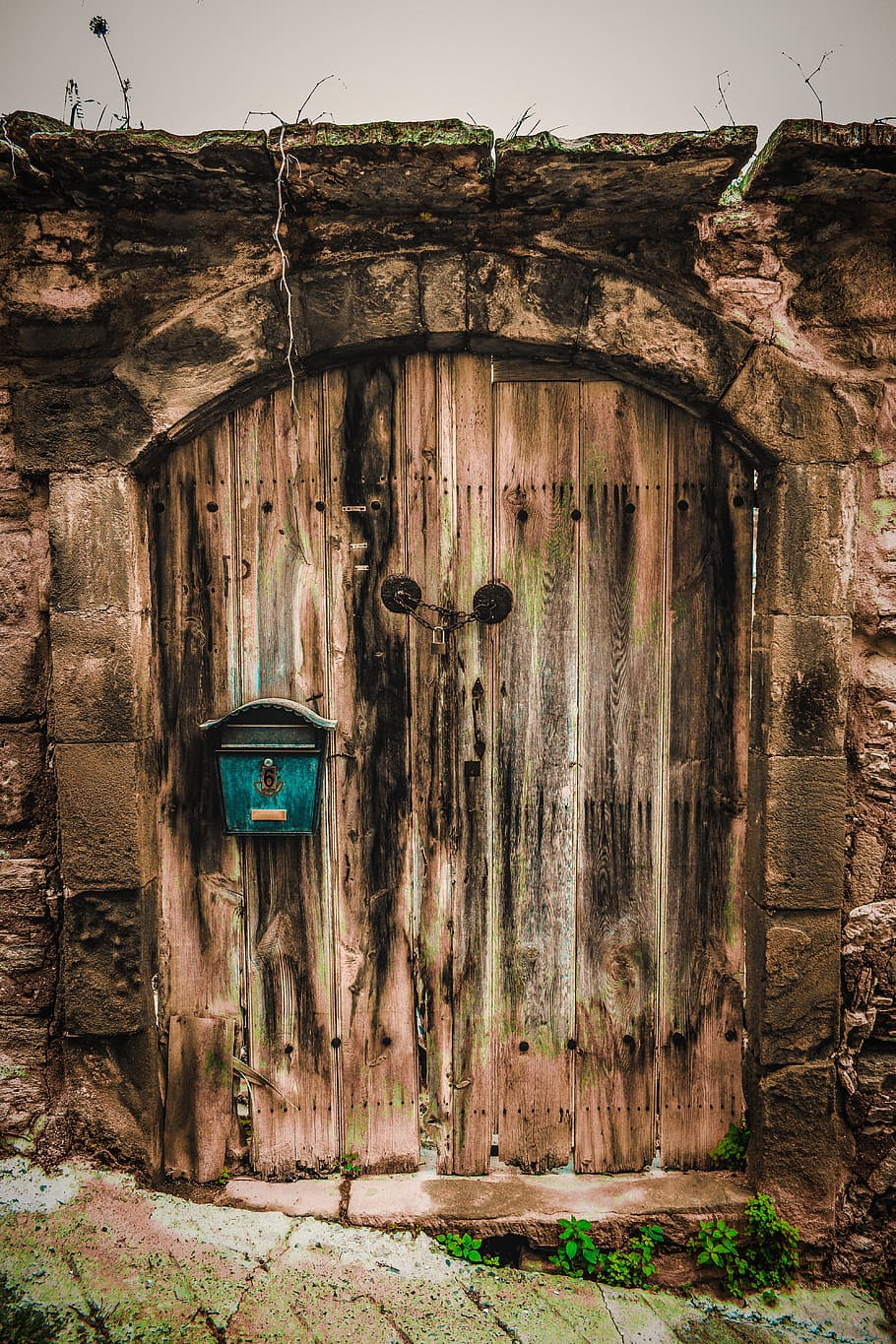 puerta, antiguo, arquitectura, de madera, envejecido, degradado, decaimiento, entrada, tradicional, tochni
