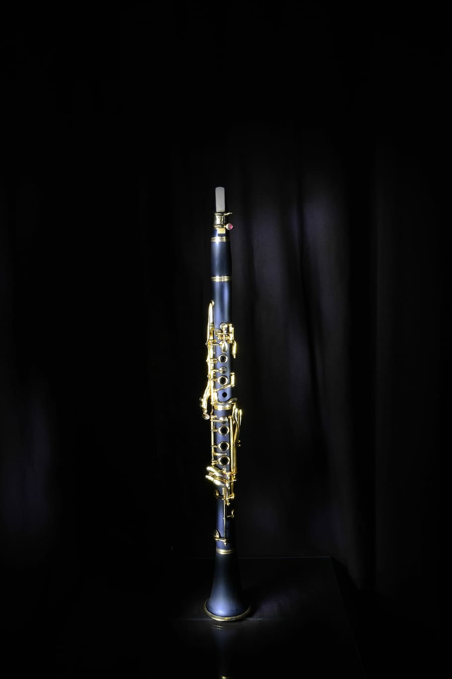 Clarinet, Jazz, Musical Instrument, music, black background, single object, close-up, day, studio shot, indoors