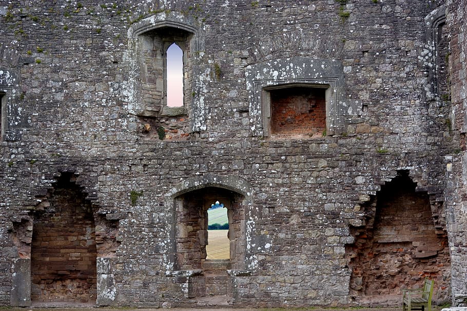 破壊されたコンクリートの建物 城 窓 暖炉 建築 古代 壁 歴史的 中世 グランジ背景 Pxfuel