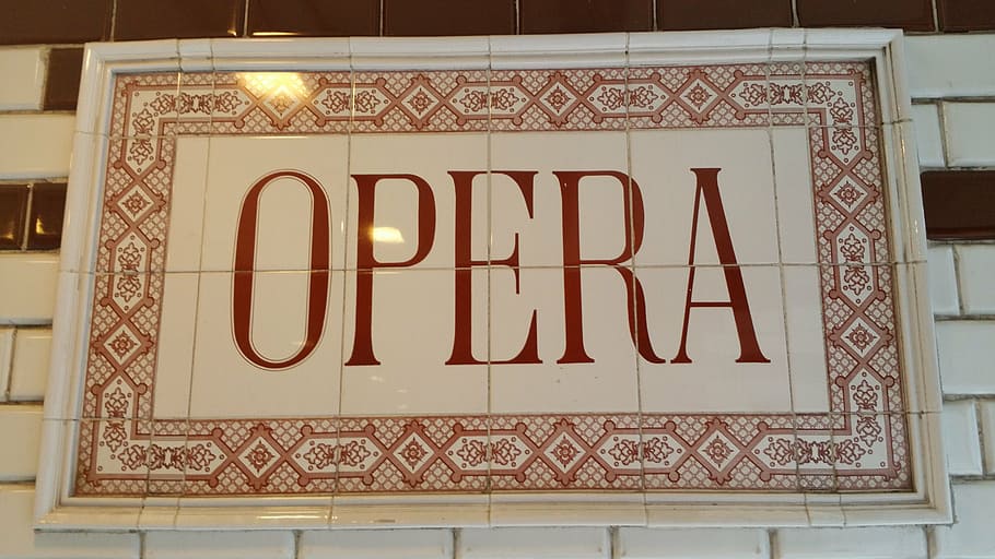 opera, state opera, opera station, metro, text, communication, western script, illuminated, sign, architecture