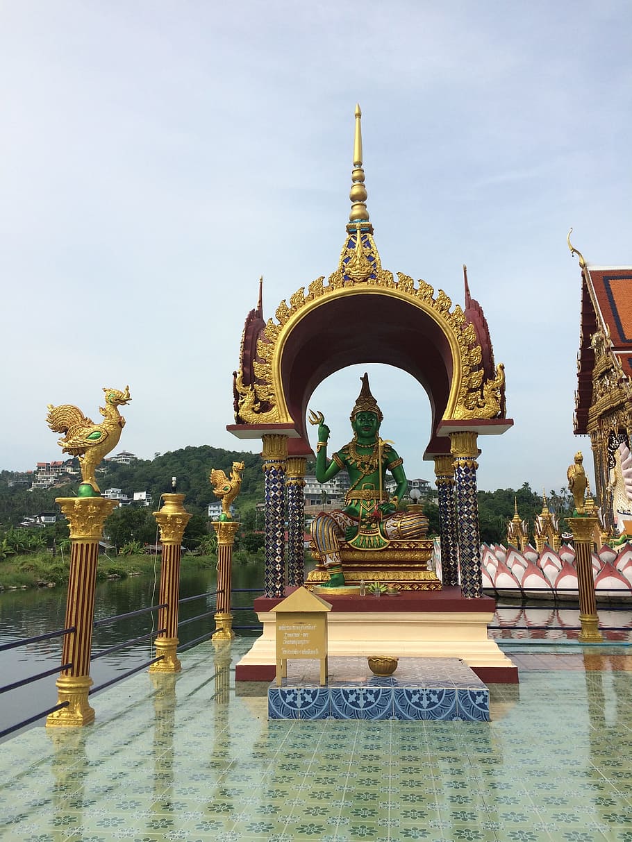 Thailand, Koh Samui, Temple, religion, travel destinations, day, architecture, outdoors, built structure, belief