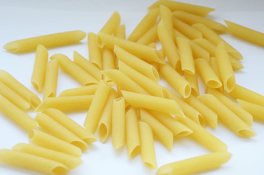 penne pasta, pasta, food, nutrition, spaghetti, kitchen, italian food, food and drink, yellow, healthy eating