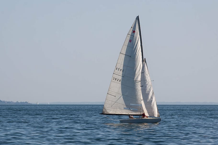sailing boat, water sports, lake, boot, water, sail, ship, sport boat, wind power, monohull
