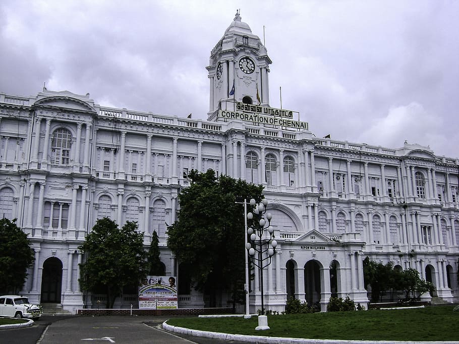 1913, Ripon Building, Chennai, India, architecture, building, chennai corporation, photos, public domain, ripon