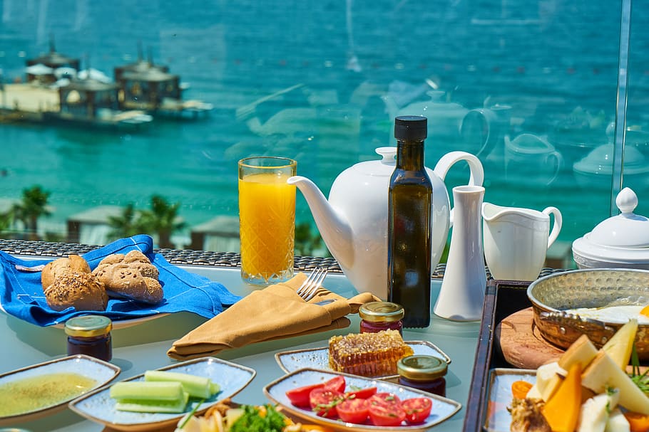 breakfast, holiday, summer, resort, luxury, food, delicious, morning, health, healthy