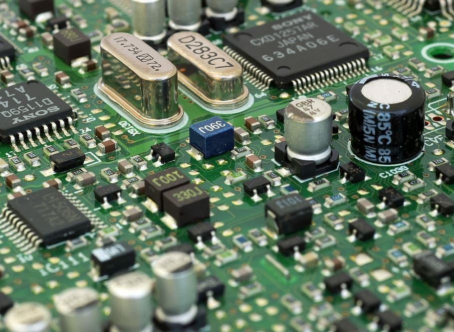 closeup, black, resistor, circuit board, electronics, circuit, technology, board, computer, chip