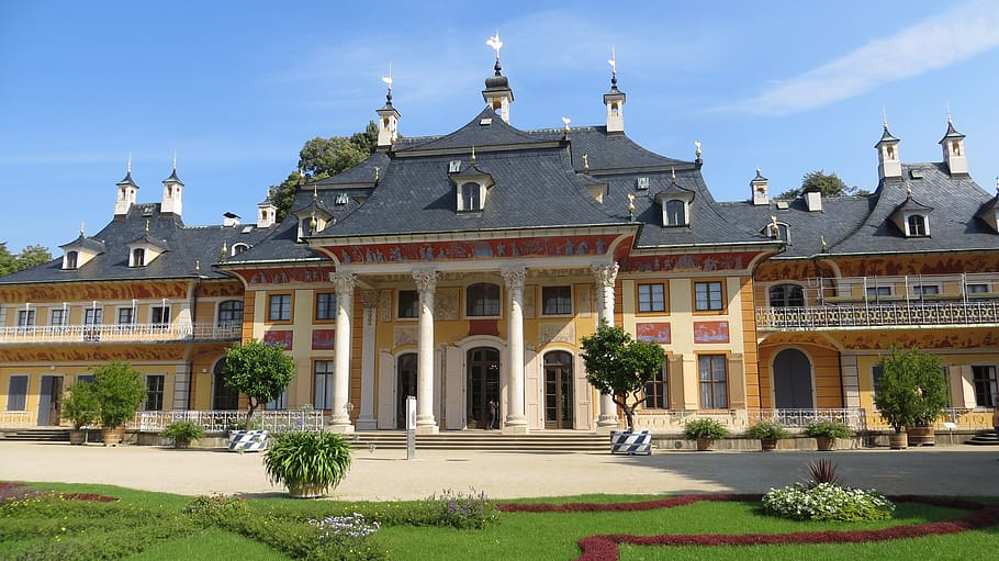 Castillo Pillnitz Dresde Destino Lugares De Interes Parque Del Castillo Portal Arquitectura Estructura Construida Exterior Del Edificio Pxfuel