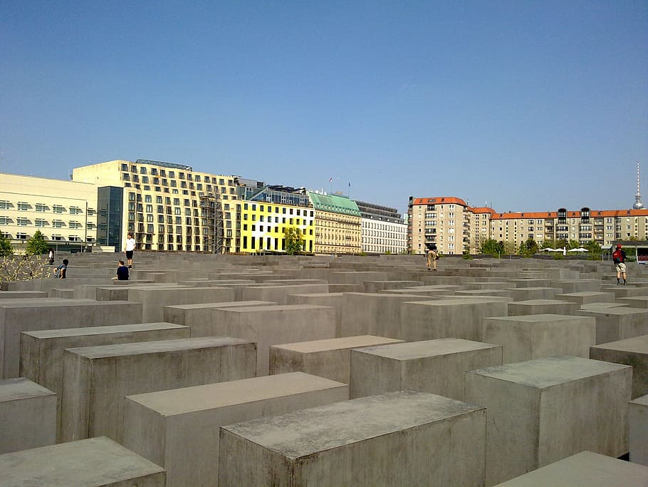 berlin, structures, jewish heritage, architecture, built structure, sky, building exterior, clear sky, copy space, nature