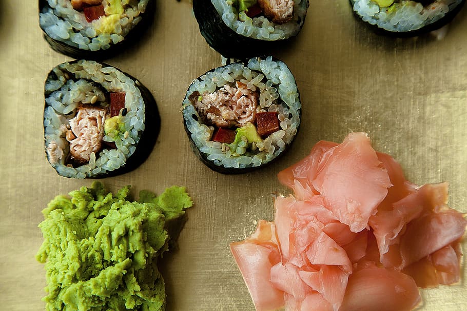 sushi, seafood, restaurant, traditional, asian, sashimi, lunch, raw, set, healthy