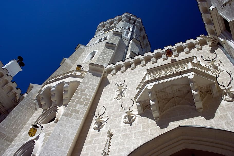 Castle Tower White Historical Ancient Architecture Romanticism Romantic Building Blue Pxfuel