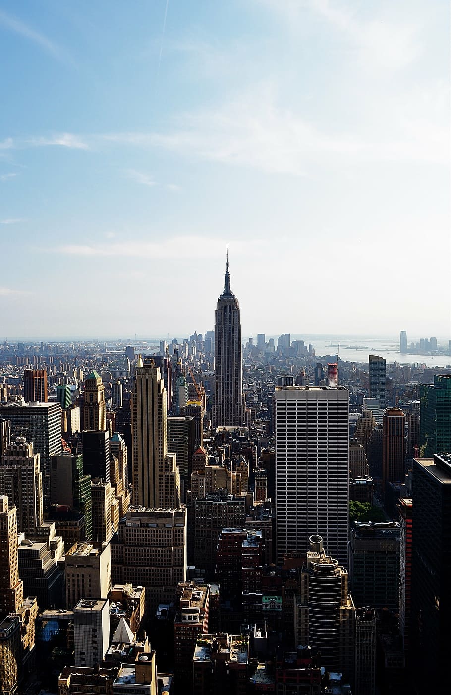 new york, metropole, kota, gedung pencakar langit, bangunan, negara kekaisaran, kaki langit, menara, atap, pusat kota