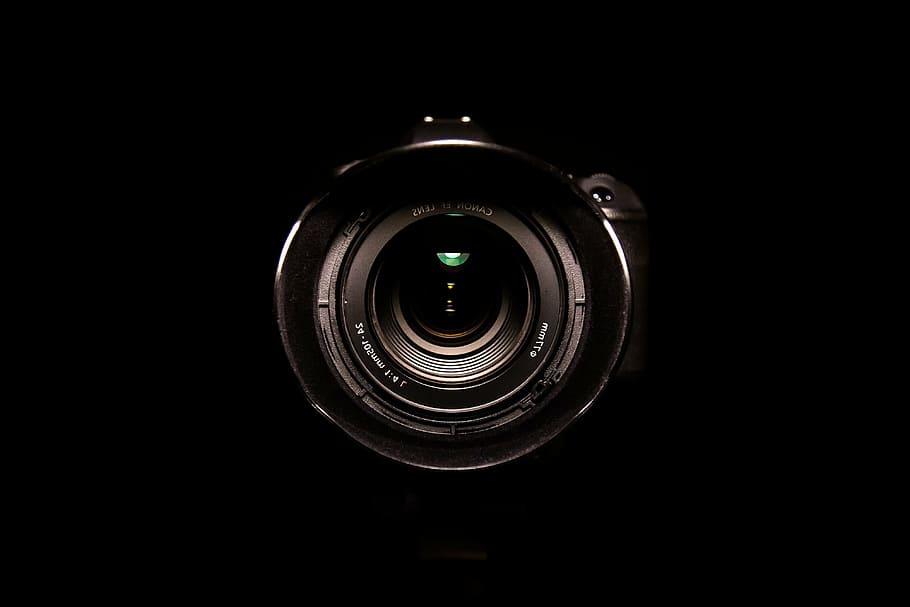 negro, lente de cámara dlsr, cámara, lente, fotografía, equipo, digital, tecnología, profesional, enfoque