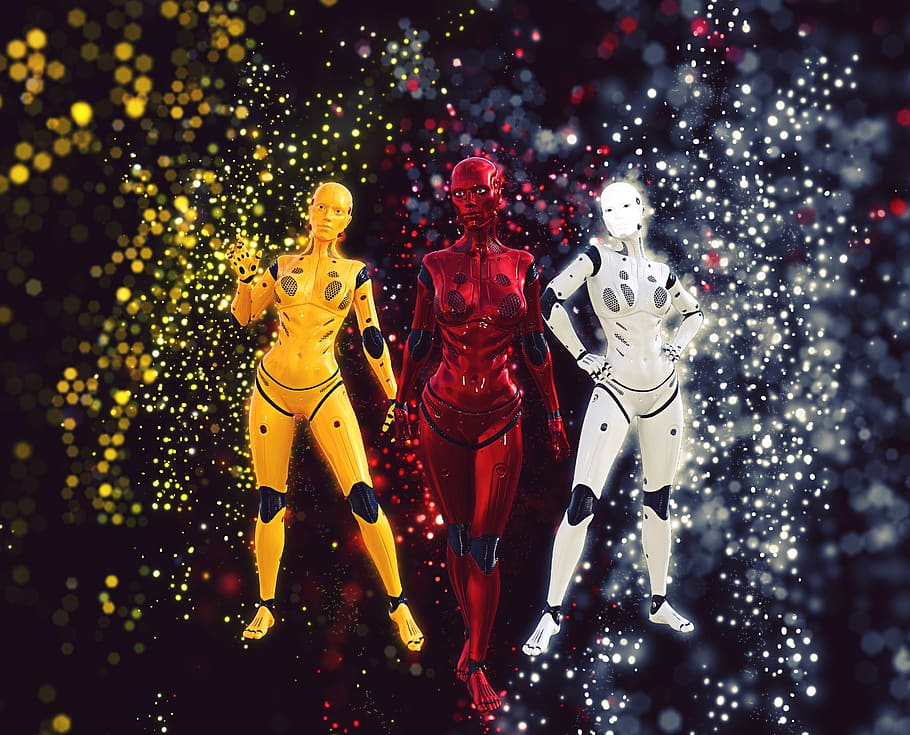 android, robot, cyborg, futuristik, robotik, intelijen, mesin, humanoid, representasi manusia, perwakilan