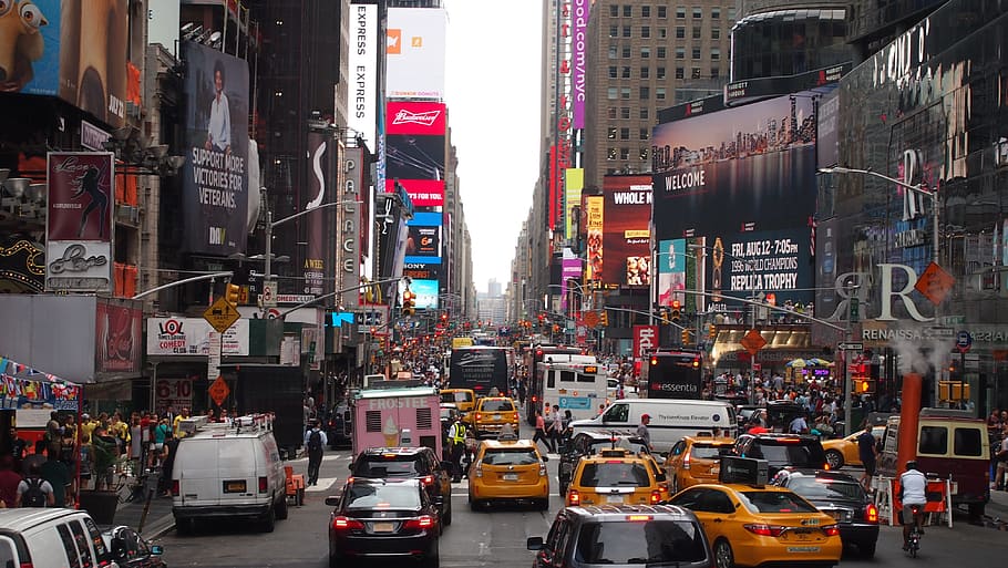 Jam, New York, Taxi, Manhattan, Chaos, new york, taxi, big apple, street, traffic, new York City