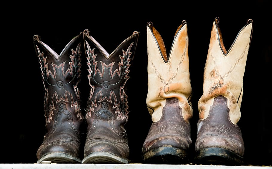 boots, shoes, cowboy, gowgirl, western, leather, verziehrung, run, shoe, studio shot
