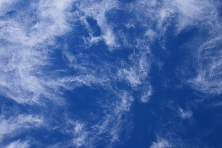 fascinating wispy clouds, cloudscape, skyscape, nature, clouds, weather, bright, wispy, heavens, sky