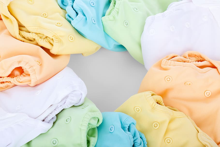 baby; s, aneka, popok, selimut, bayi, kain, pakaian, warna, warna-warni, kenyamanan