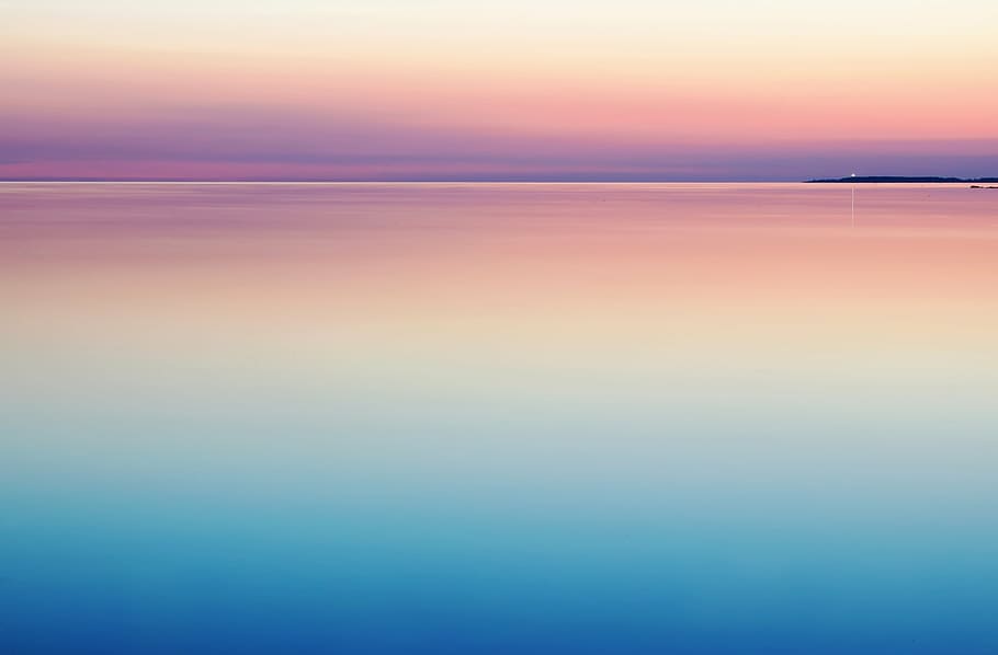 cuerpo, fotografía de agua, paisaje, fotografía, agua, durante el día, océano, mar, horizonte, puesta de sol