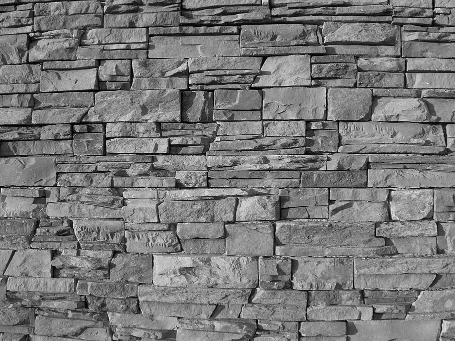 parede de concreto cinza, parede de pedra, exterior, padrão, pedra, pano de fundo, superfície, resistiu, quadro completo, fundos