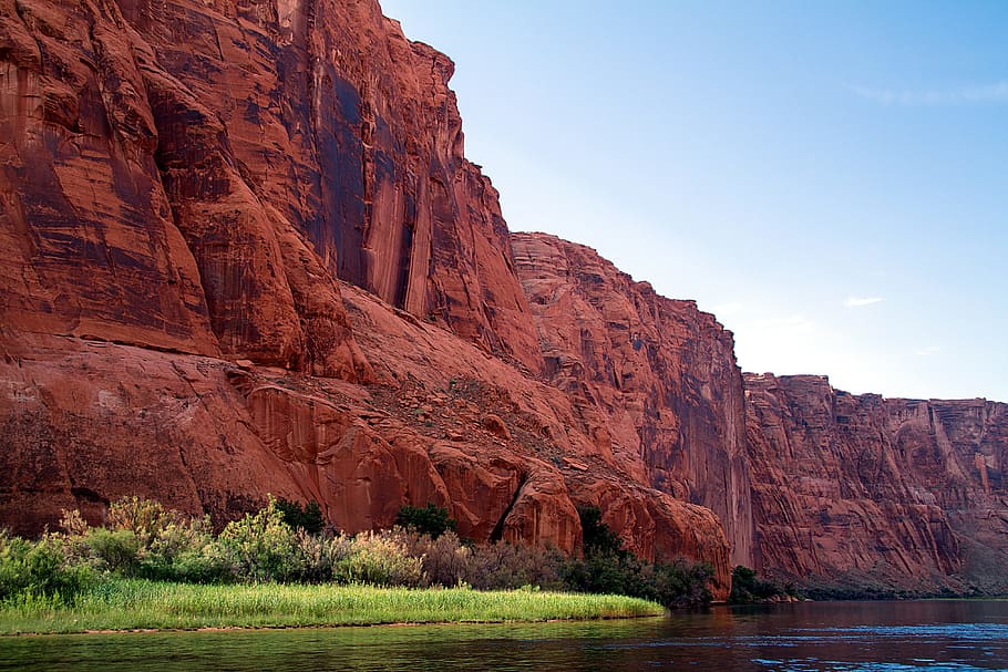 colorado, río colorado, arizona, agua, america, roca, roca - objeto, formación rocosa, sólido, belleza en la naturaleza