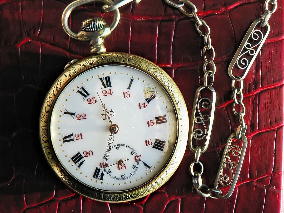 Watch-Fob, 時計, 懐中時計, 時計用ポケット, ジュエリー, アンティーク時計, 文字盤, ポイント, アンティーク, 時間