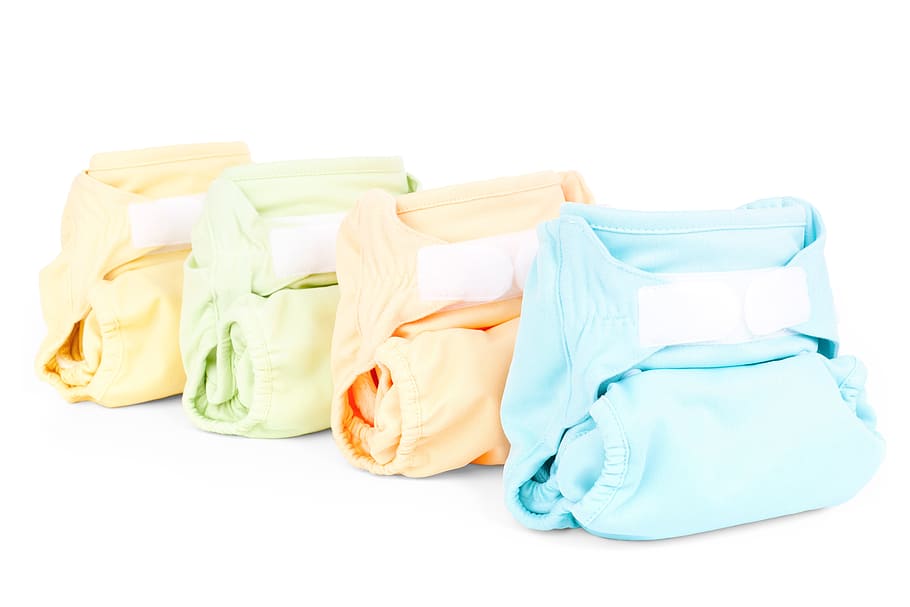 baby's four swaddlers, baby, cloth, clothing, color, colorful, comfort, diaper, ecologic, ecological