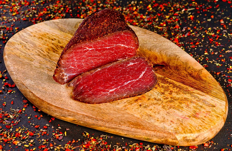 food, meat, tasty, beef, pepper, red, board, food and drink, freshness, close-up