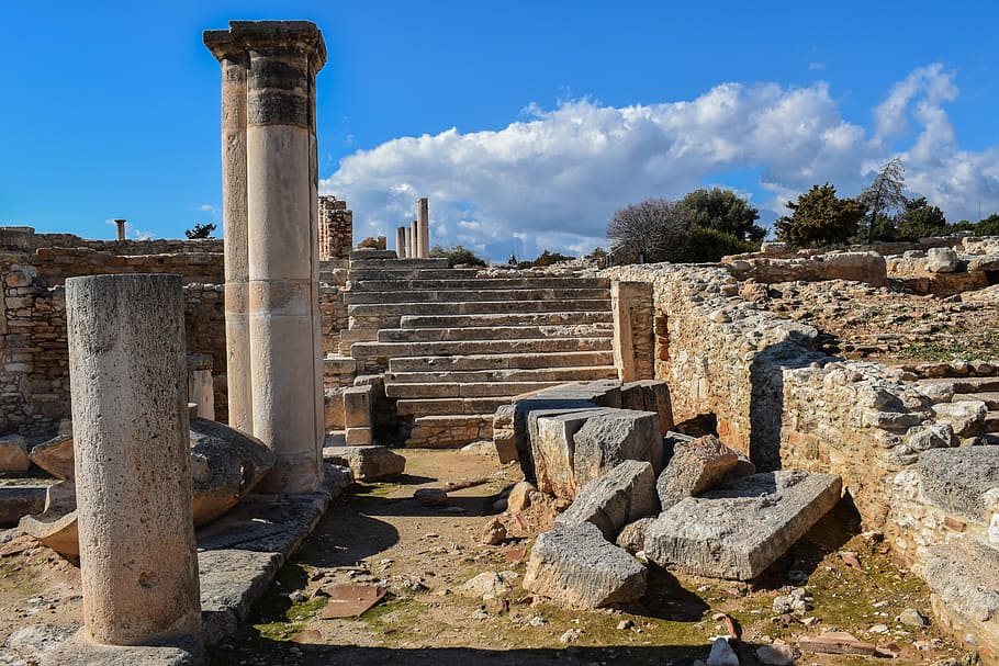Siprus, Apollo Hylates, Sanctuary, kuno, yunani, bersejarah, mediterania, arsitektur, arkeologi, sejarah