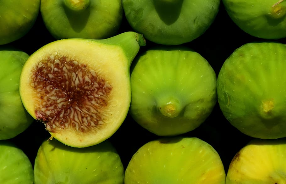 figs, green figs, green, real coward, fruit, food, eat, fig fruit, fruits, ficus carica