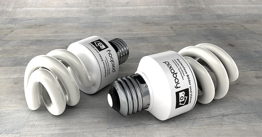 two, white, pixabay light bulbs, sparlampe, energy saving, bulbs, pear, version, thread, light bulb