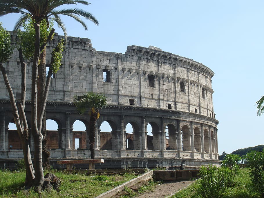 Roma, Europa, Itália, Férias, Antiga, arena, turista, história, destinos de viagem, ruína antiga