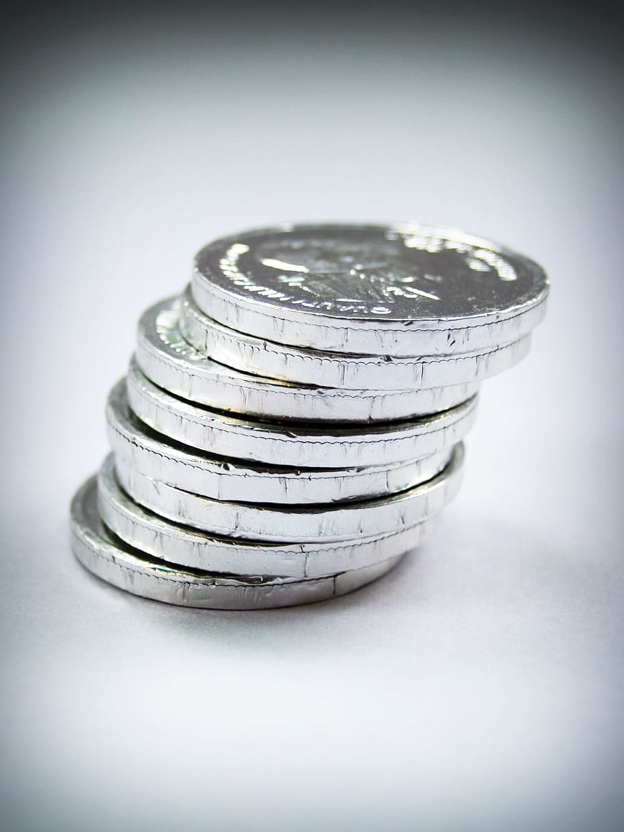 coin, gold, cash, isolated, tower, economy, rate, business, income, concept