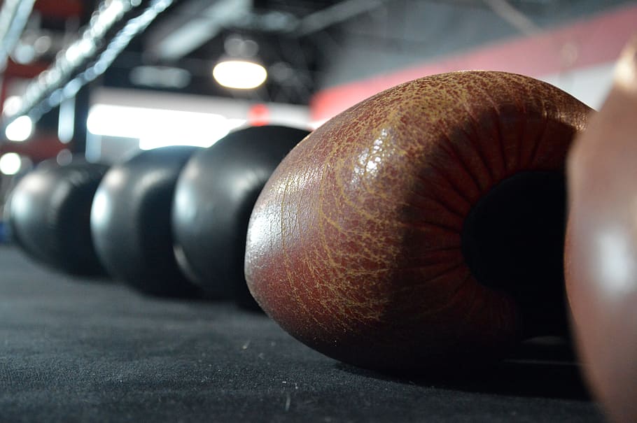 closeup, photography, brown, boxing gloves, boxing ring, boxing, ring, sport, glove, fighter