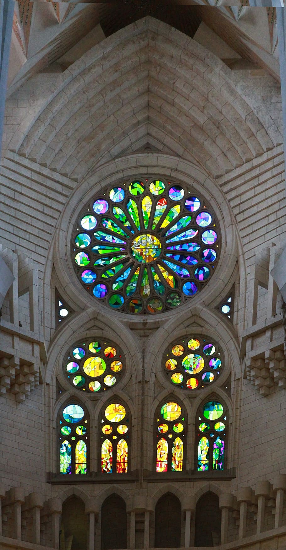 stained, glass window, Stained Glass Window, Church Window, sagrada familia, colored glass, colors, window, light, stained glass