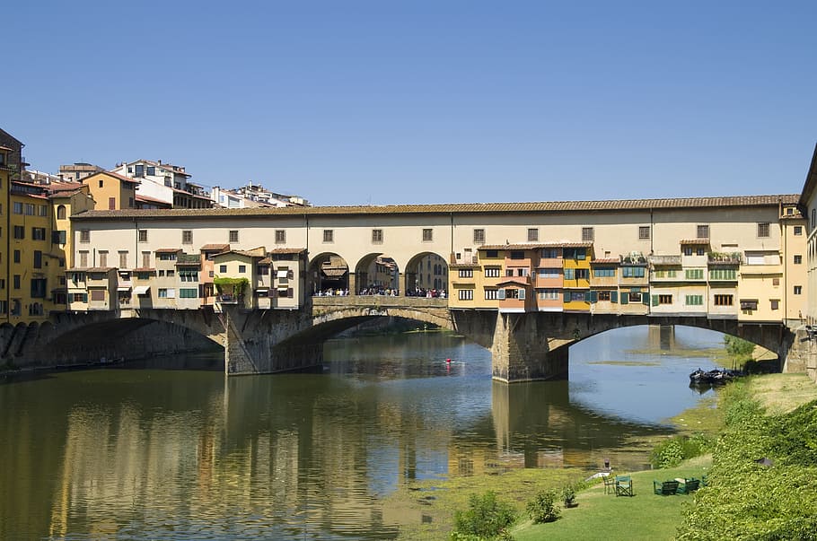 ponte vecchio, italy, ponte vecchio, firenze, florence, bridge, arno river, historically, places of interest, tuscany, italy