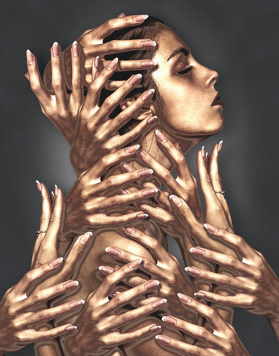 model, statue, sculpture, women, bronze, hands, female, indoors, hand, human hand