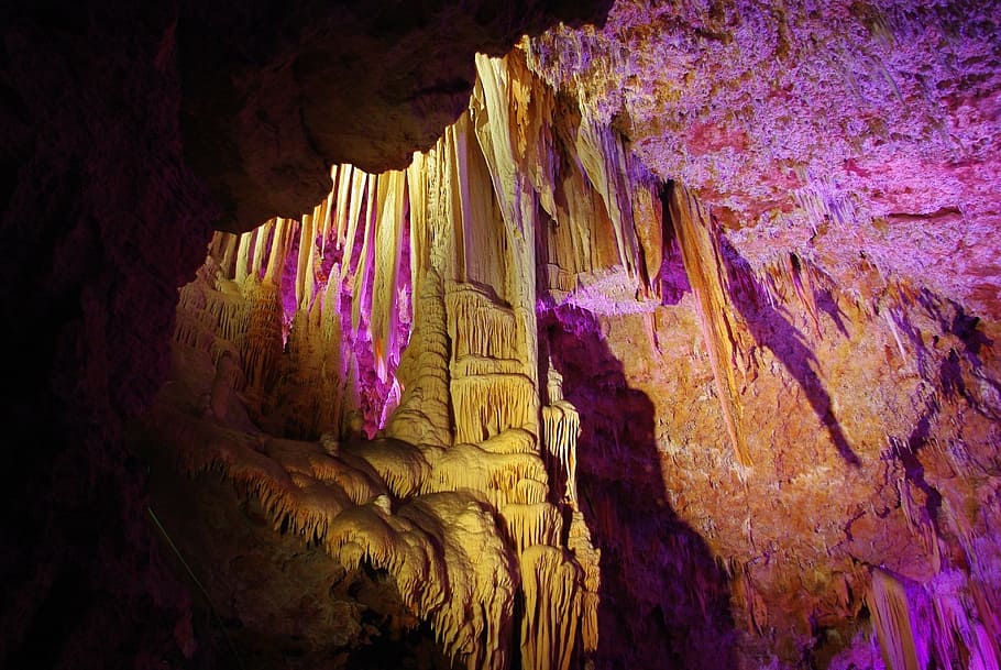 cave, stalactite, stalagmite, underground, rock, rock formation, geology, rock - object, physical geography, solid