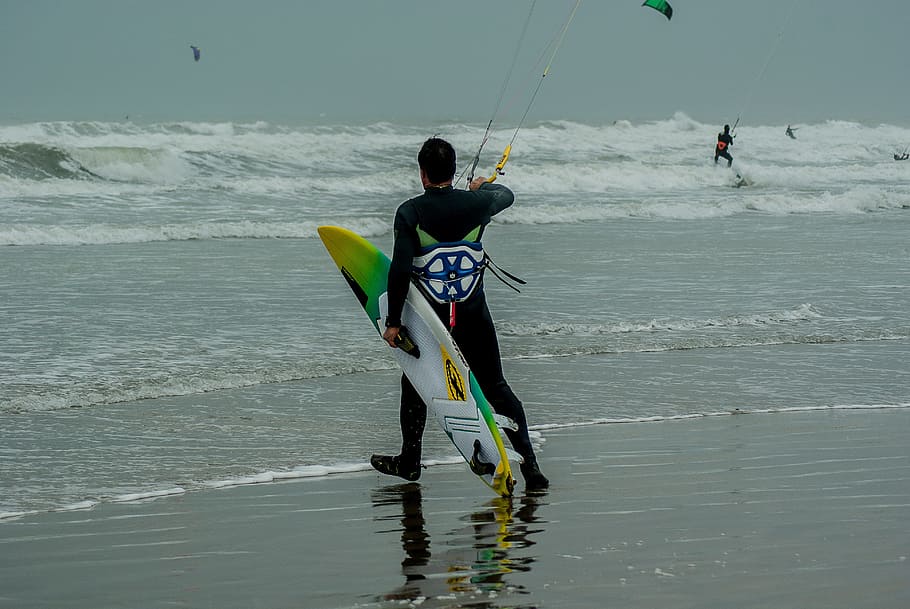 Kite Surfing, Kite Surfer, Waves, sport, water Sport, extreme Sports, kiteboarding, surfing, sports And Fitness, sea