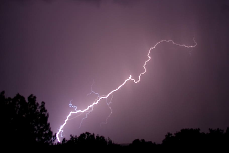 Lightning, Thunderbolt, Flash, storm, nature, thunderstorm, rain, sky, powerful, night