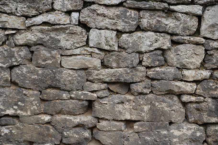 marrón, hormigón, pared de ladrillos, pared, muro de piedra, piedras, fachada, edificio, estructura, mampostería