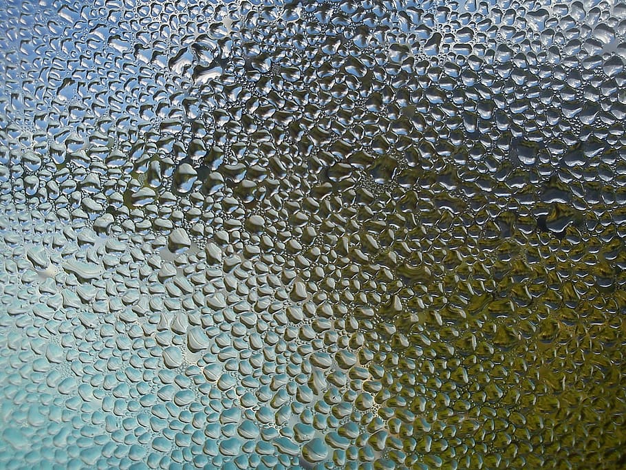 clear, glass, dew, drop of water, condensation, pattern, water, drip, fogging, background