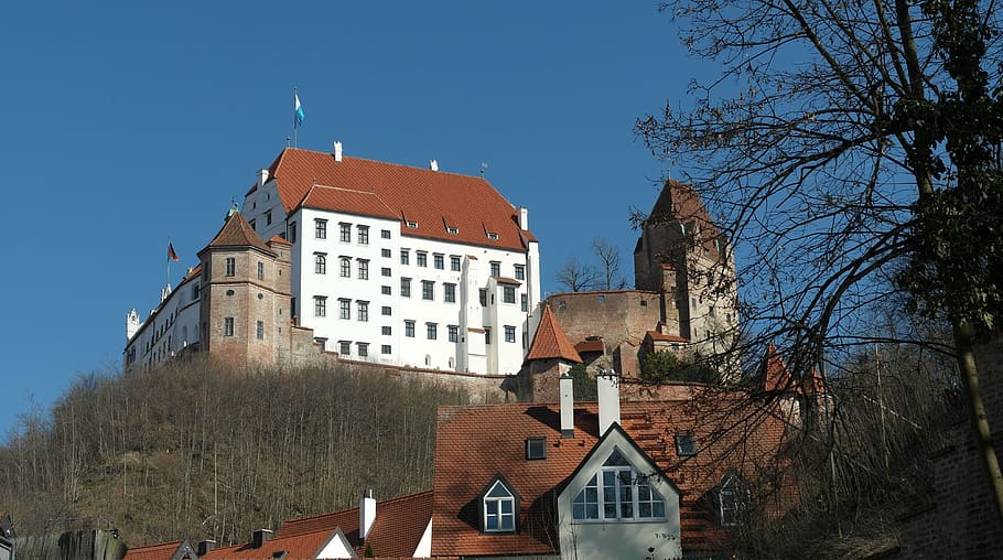 landshut, city, bavaria, historically, trausnitz castle, places of interest, middle ages, castle, germany, eastern bavaria